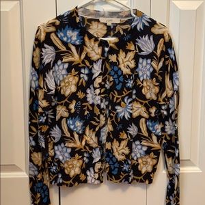 LOFT Ladies Floral Cardigan Sweater